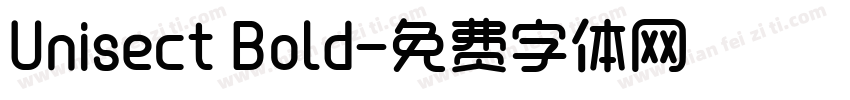 Unisect Bold字体转换